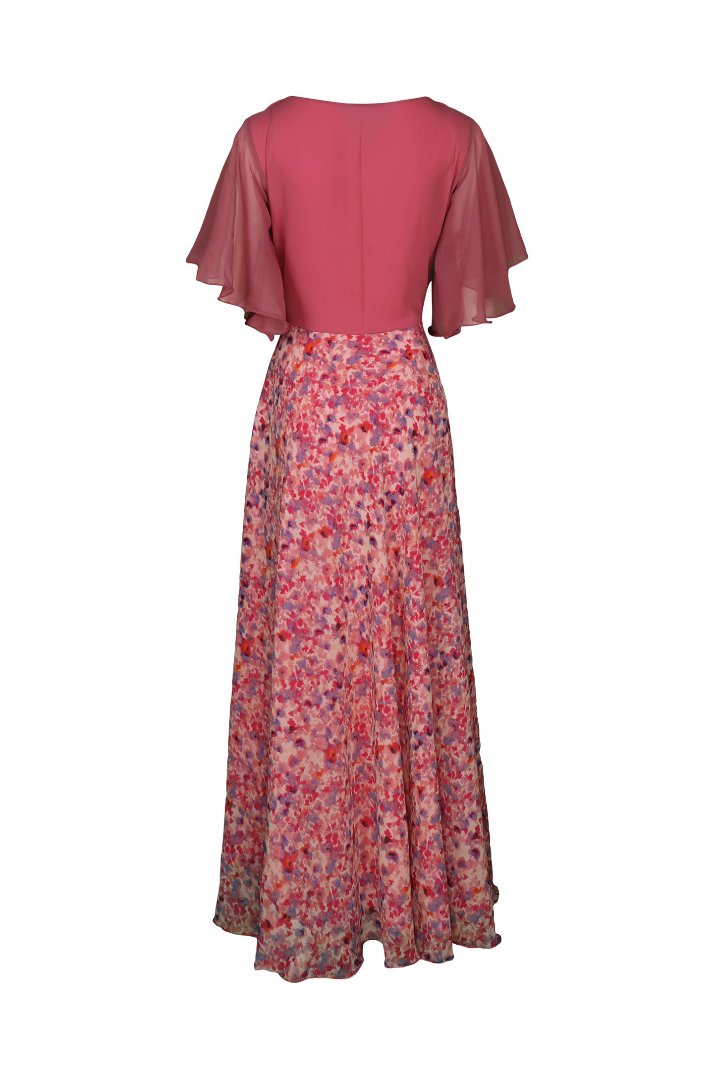 ZIA051 Flared layered Gown